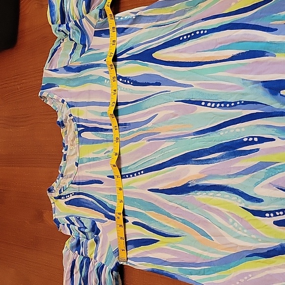 Lilly Pulitzer Tunic/Mini dress Size Large Shades of blues and greens - Picture 7 of 7